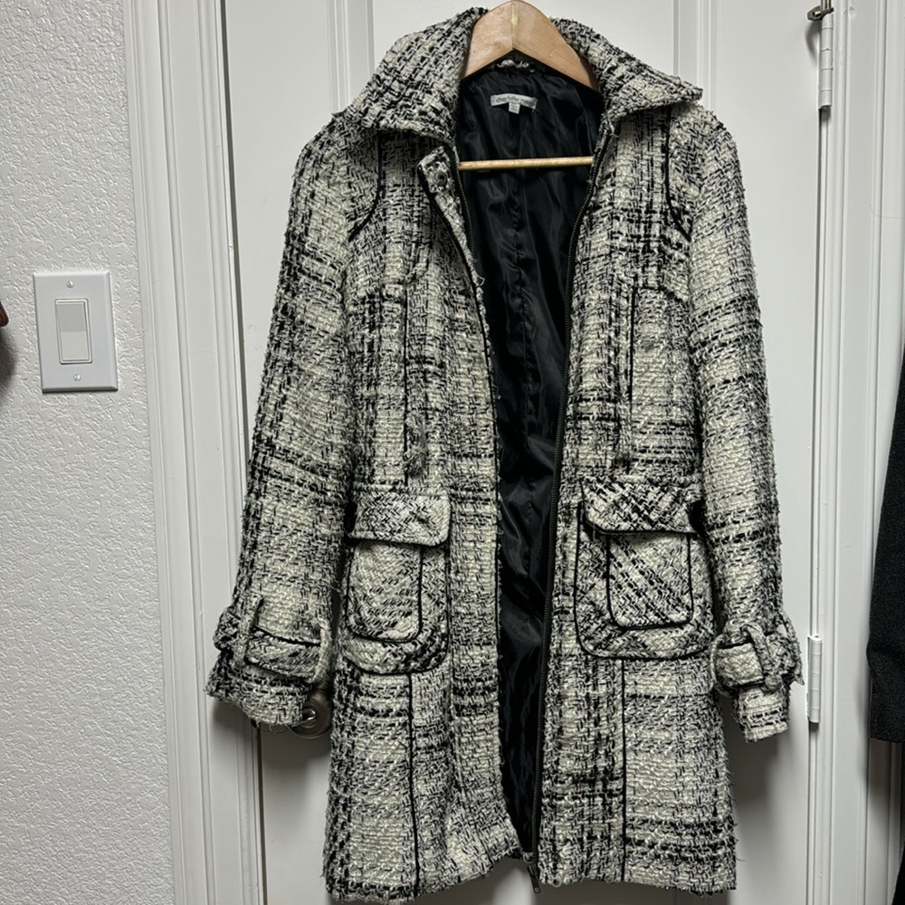 Black & White Pea Coat